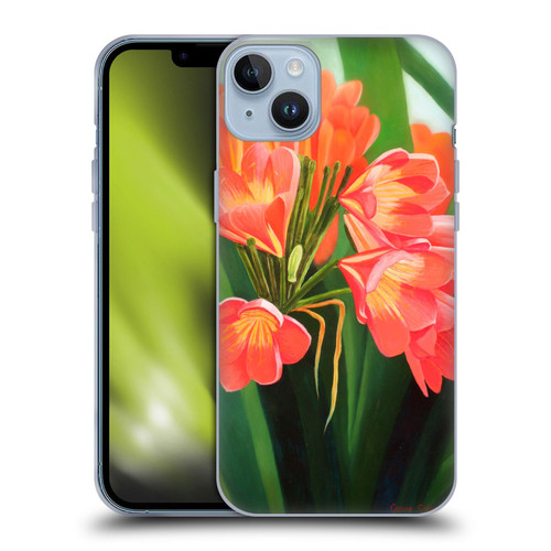 Graeme Stevenson Assorted Designs Flowers 2 Soft Gel Case for Apple iPhone 14 Plus