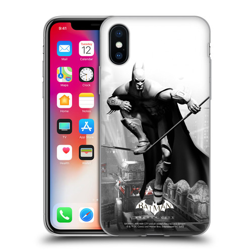 Batman Arkham City Key Art Comic Book Cover Soft Gel Case for Apple iPhone X / iPhone XS