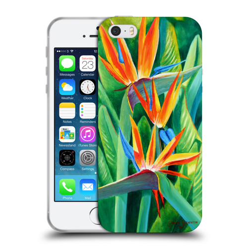 Graeme Stevenson Assorted Designs Birds Of Paradise Soft Gel Case for Apple iPhone 5 / 5s / iPhone SE 2016