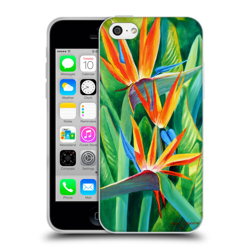 Graeme Stevenson Assorted Designs Birds Of Paradise Soft Gel Case for Apple iPhone 5c