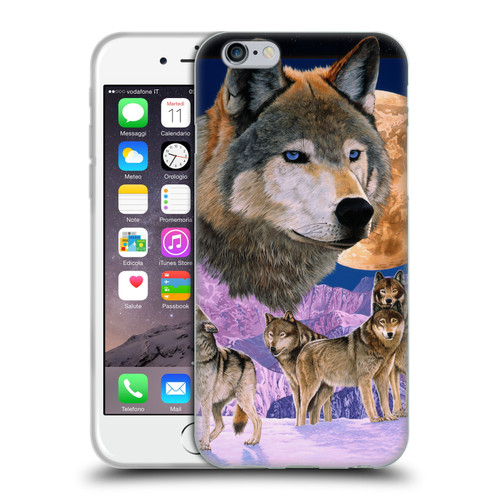 Graeme Stevenson Assorted Designs Wolves Soft Gel Case for Apple iPhone 6 / iPhone 6s