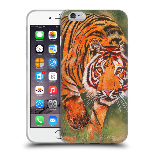 Graeme Stevenson Assorted Designs Tiger 1 Soft Gel Case for Apple iPhone 6 Plus / iPhone 6s Plus