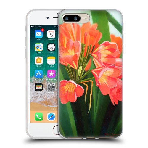 Graeme Stevenson Assorted Designs Flowers 2 Soft Gel Case for Apple iPhone 7 Plus / iPhone 8 Plus