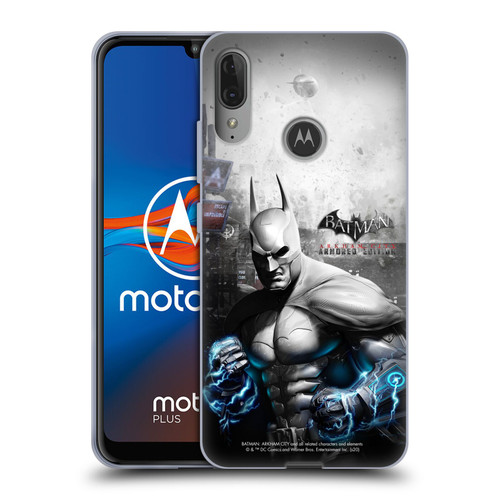 Batman Arkham City Key Art Armored Edition Soft Gel Case for Motorola Moto E6 Plus