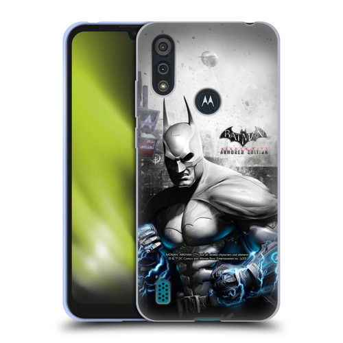 Batman Arkham City Key Art Armored Edition Soft Gel Case for Motorola Moto E6s (2020)