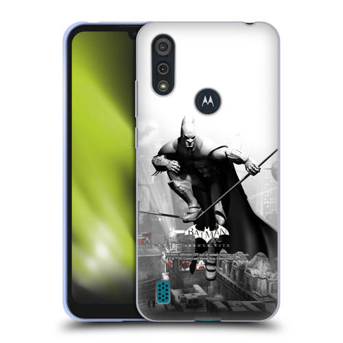 Batman Arkham City Key Art Comic Book Cover Soft Gel Case for Motorola Moto E6s (2020)
