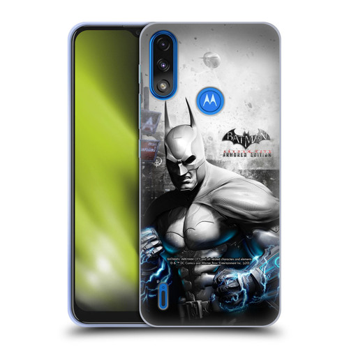 Batman Arkham City Key Art Armored Edition Soft Gel Case for Motorola Moto E7 Power / Moto E7i Power