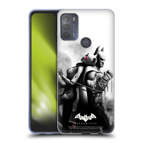 Batman Arkham City Key Art Catwoman Soft Gel Case for Motorola Moto G50