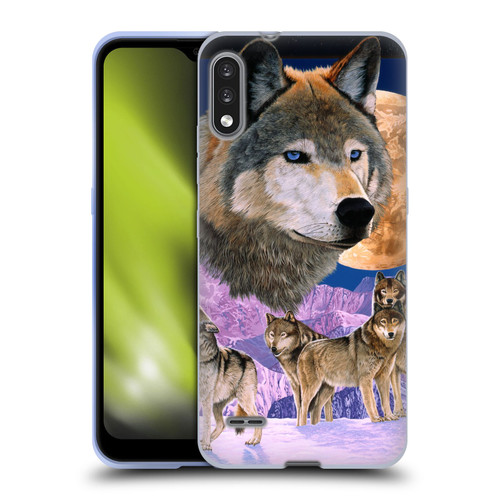 Graeme Stevenson Assorted Designs Wolves Soft Gel Case for LG K22