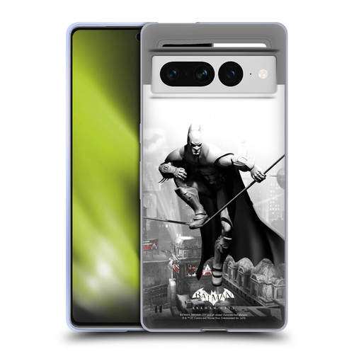 Batman Arkham City Key Art Comic Book Cover Soft Gel Case for Google Pixel 7 Pro