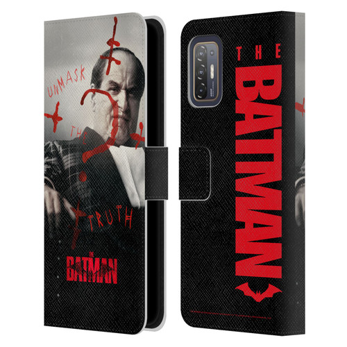 The Batman Posters Penguin Unmask The Truth Leather Book Wallet Case Cover For HTC Desire 21 Pro 5G