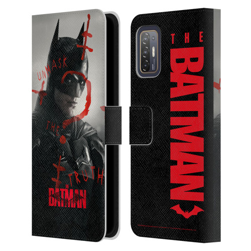 The Batman Posters Unmask The Truth Leather Book Wallet Case Cover For HTC Desire 21 Pro 5G