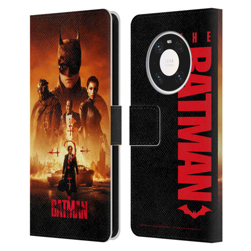 The Batman Posters Group Leather Book Wallet Case Cover For Huawei Mate 40 Pro 5G