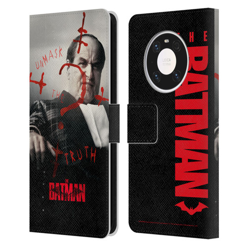 The Batman Posters Penguin Unmask The Truth Leather Book Wallet Case Cover For Huawei Mate 40 Pro 5G