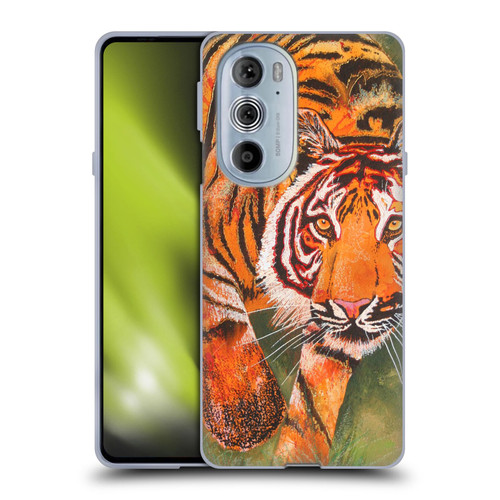 Graeme Stevenson Assorted Designs Tiger 1 Soft Gel Case for Motorola Edge X30