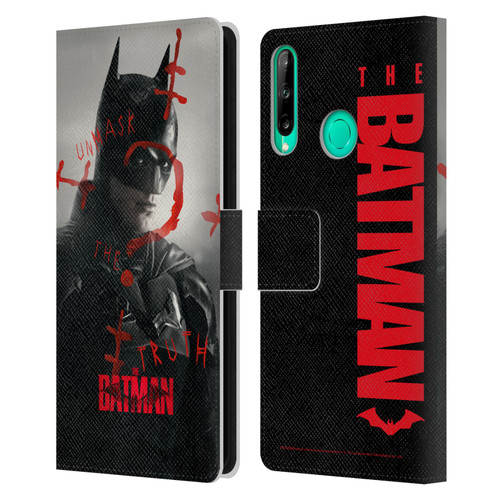 The Batman Posters Unmask The Truth Leather Book Wallet Case Cover For Huawei P40 lite E