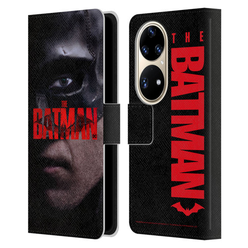 The Batman Posters Close Up Leather Book Wallet Case Cover For Huawei P50 Pro