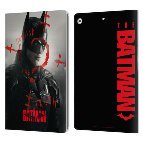 The Batman Posters Unmask The Truth Leather Book Wallet Case Cover For Apple iPad 10.2 2019/2020/2021