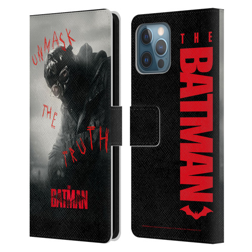 The Batman Posters Riddler Unmask The Truth Leather Book Wallet Case Cover For Apple iPhone 12 Pro Max