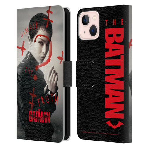 The Batman Posters Catwoman Unmask The Truth Leather Book Wallet Case Cover For Apple iPhone 13