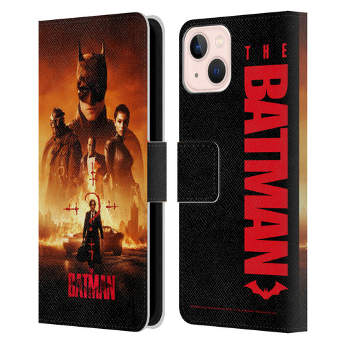 The Batman Posters Group Leather Book Wallet Case Cover For Apple iPhone 13