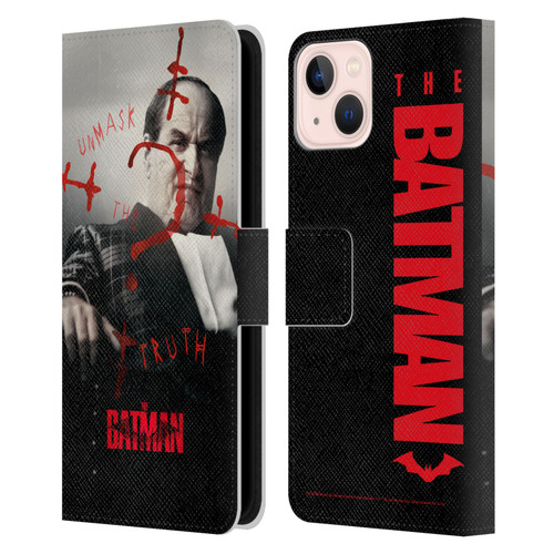 The Batman Posters Penguin Unmask The Truth Leather Book Wallet Case Cover For Apple iPhone 13