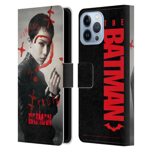 The Batman Posters Catwoman Unmask The Truth Leather Book Wallet Case Cover For Apple iPhone 13 Pro Max