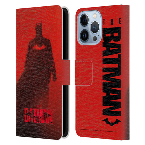 The Batman Posters Red Rain Leather Book Wallet Case Cover For Apple iPhone 13 Pro