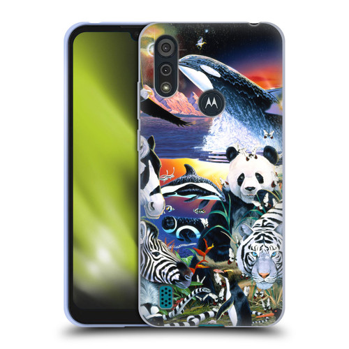 Graeme Stevenson Assorted Designs Animals Soft Gel Case for Motorola Moto E6s (2020)