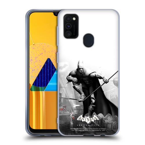 Batman Arkham City Key Art Comic Book Cover Soft Gel Case for Samsung Galaxy M30s (2019)/M21 (2020)