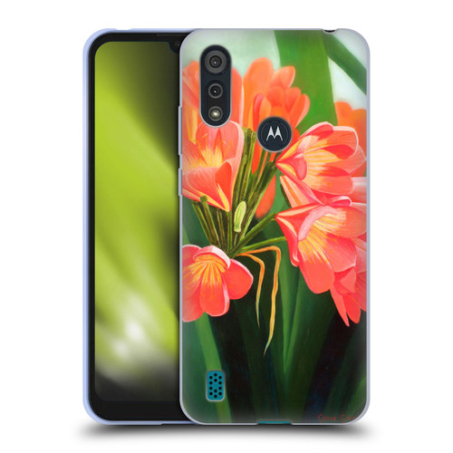 Graeme Stevenson Assorted Designs Flowers 2 Soft Gel Case for Motorola Moto E6s (2020)