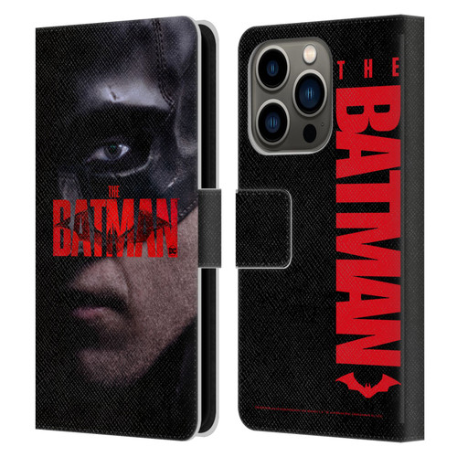 The Batman Posters Close Up Leather Book Wallet Case Cover For Apple iPhone 14 Pro