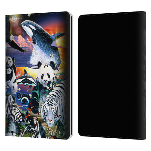 Graeme Stevenson Assorted Designs Animals Leather Book Wallet Case Cover For Amazon Kindle Paperwhite 1 / 2 / 3