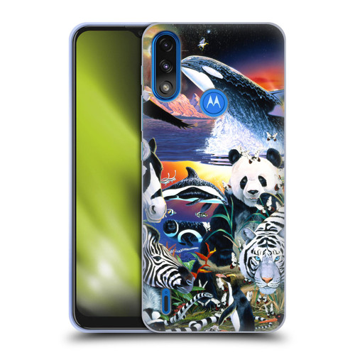 Graeme Stevenson Assorted Designs Animals Soft Gel Case for Motorola Moto E7 Power / Moto E7i Power