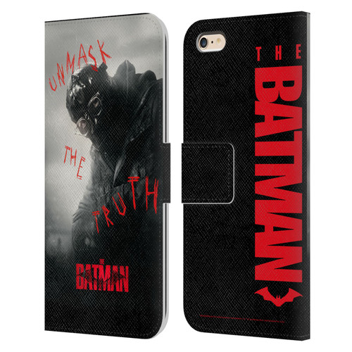 The Batman Posters Riddler Unmask The Truth Leather Book Wallet Case Cover For Apple iPhone 6 Plus / iPhone 6s Plus