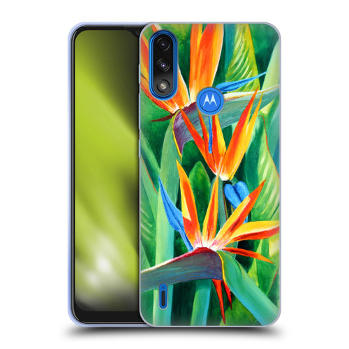 Graeme Stevenson Assorted Designs Birds Of Paradise Soft Gel Case for Motorola Moto E7 Power / Moto E7i Power