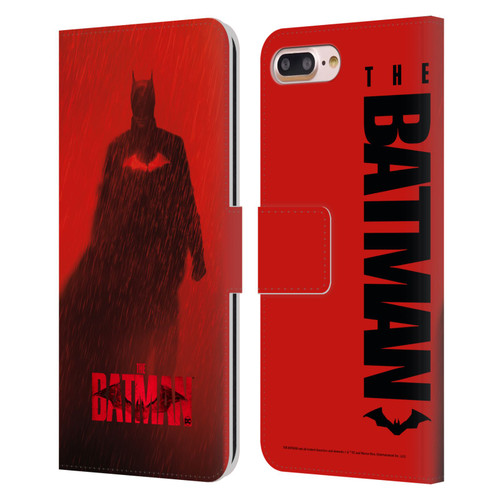 The Batman Posters Red Rain Leather Book Wallet Case Cover For Apple iPhone 7 Plus / iPhone 8 Plus