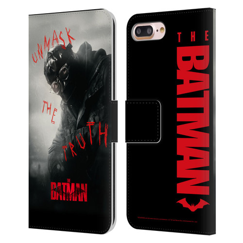 The Batman Posters Riddler Unmask The Truth Leather Book Wallet Case Cover For Apple iPhone 7 Plus / iPhone 8 Plus