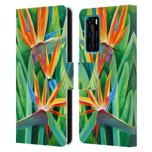 Graeme Stevenson Assorted Designs Birds Of Paradise Leather Book Wallet Case Cover For Huawei P40 5G