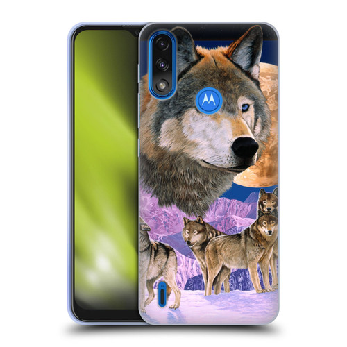 Graeme Stevenson Assorted Designs Wolves Soft Gel Case for Motorola Moto E7 Power / Moto E7i Power