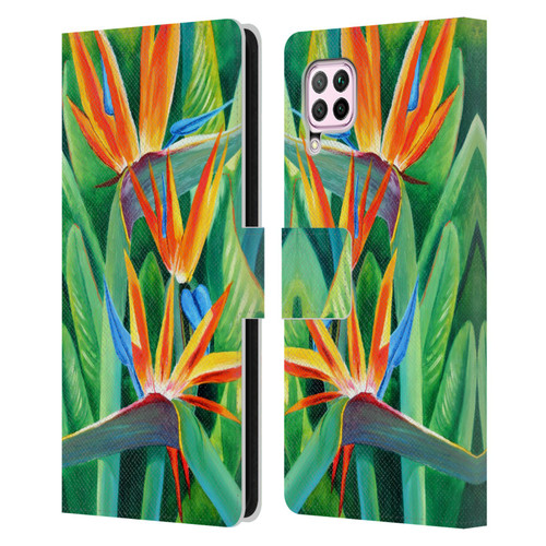 Graeme Stevenson Assorted Designs Birds Of Paradise Leather Book Wallet Case Cover For Huawei Nova 6 SE / P40 Lite