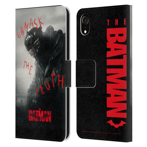 The Batman Posters Riddler Unmask The Truth Leather Book Wallet Case Cover For Apple iPhone XR