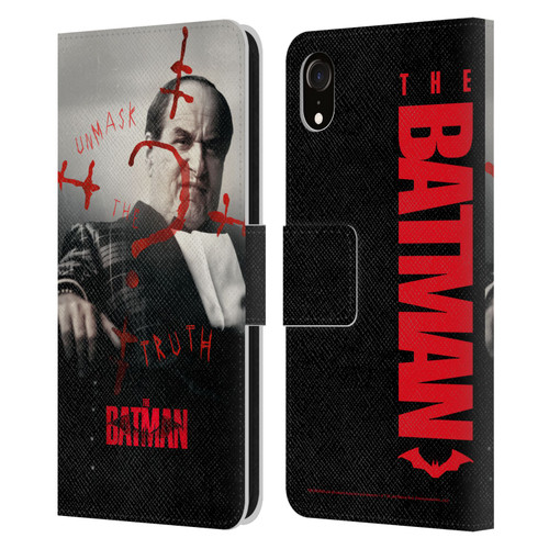 The Batman Posters Penguin Unmask The Truth Leather Book Wallet Case Cover For Apple iPhone XR