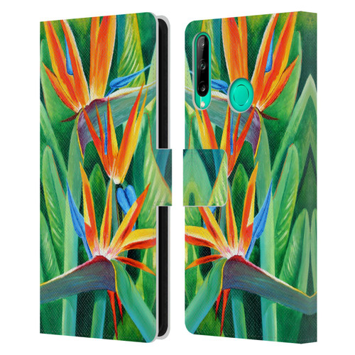 Graeme Stevenson Assorted Designs Birds Of Paradise Leather Book Wallet Case Cover For Huawei P40 lite E