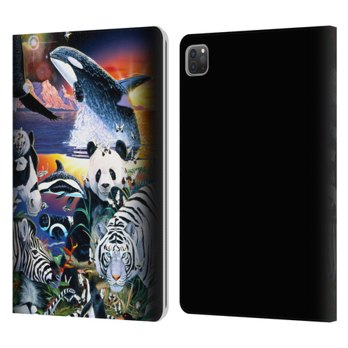 Graeme Stevenson Assorted Designs Animals Leather Book Wallet Case Cover For Apple iPad Pro 11 2020 / 2021 / 2022