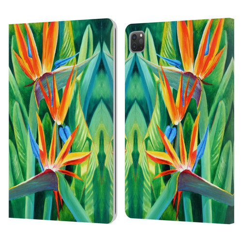 Graeme Stevenson Assorted Designs Birds Of Paradise Leather Book Wallet Case Cover For Apple iPad Pro 11 2020 / 2021 / 2022