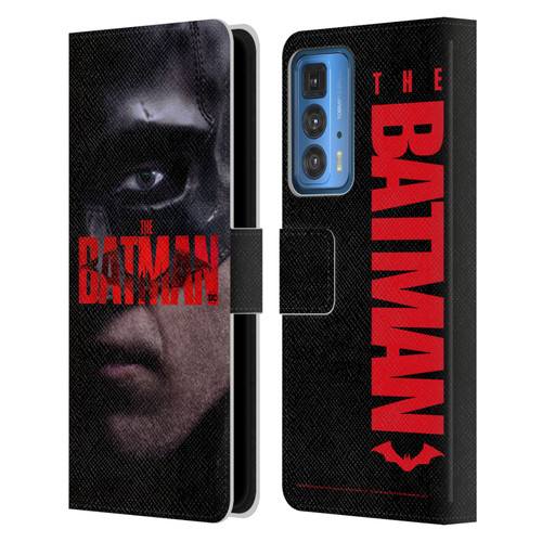 The Batman Posters Close Up Leather Book Wallet Case Cover For Motorola Edge 20 Pro