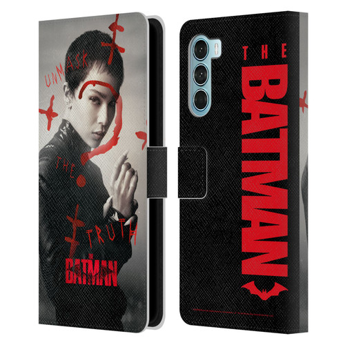 The Batman Posters Catwoman Unmask The Truth Leather Book Wallet Case Cover For Motorola Edge S30 / Moto G200 5G