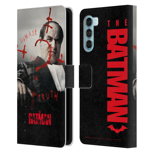The Batman Posters Penguin Unmask The Truth Leather Book Wallet Case Cover For Motorola Edge S30 / Moto G200 5G