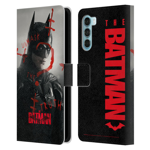 The Batman Posters Unmask The Truth Leather Book Wallet Case Cover For Motorola Edge S30 / Moto G200 5G